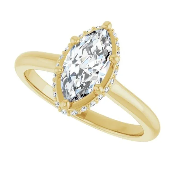 Hidden Halo-Style Engagement Ring Image 5 Morin Jewelers Southbridge, MA