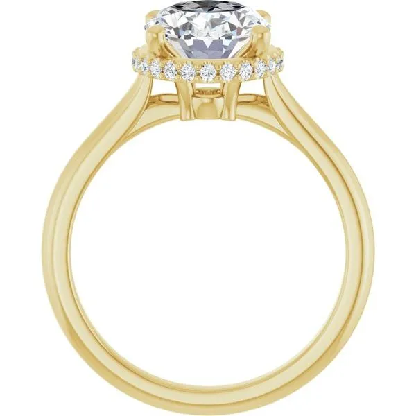 Hidden Halo-Style Engagement Ring Image 2 Vulcan's Forge LLC KANSAS CITY, MO