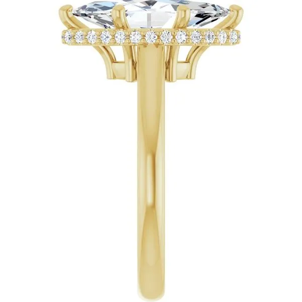 Hidden Halo-Style Engagement Ring Image 4 Collard Jewelers League City, TX
