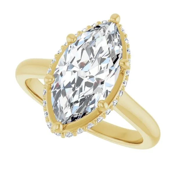 Hidden Halo-Style Engagement Ring Image 5 Don's Jewelry & Design Washington, IA