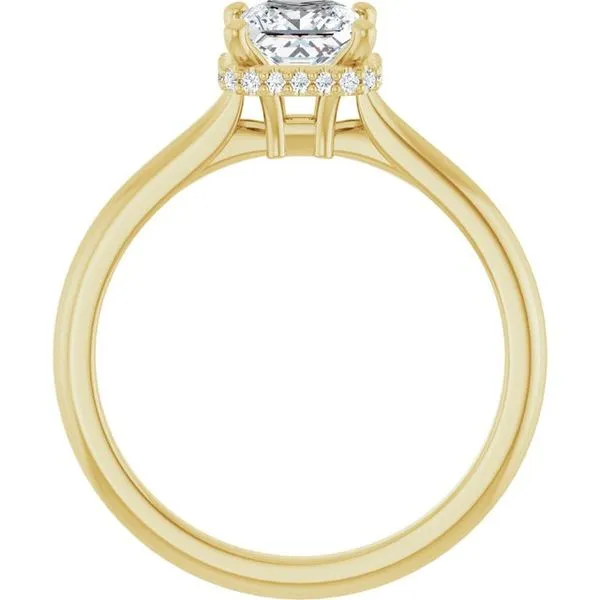 Hidden Halo-Style Engagement Ring Image 2 J. West Jewelers Round Rock, TX
