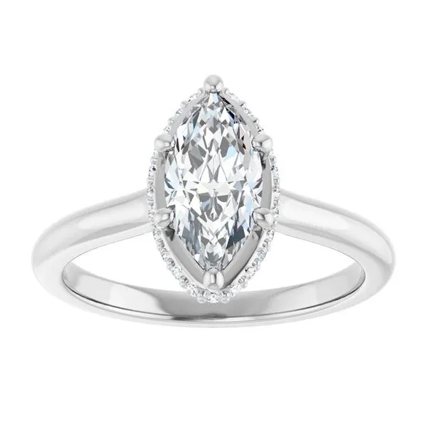 Hidden Halo-Style Engagement Ring Image 3 J. Thomas Jewelers Rochester Hills, MI