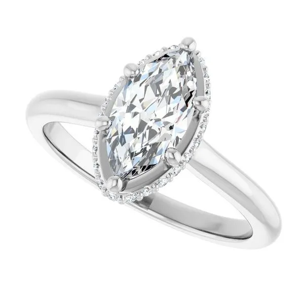 Hidden Halo-Style Engagement Ring Image 5 J. Thomas Jewelers Rochester Hills, MI