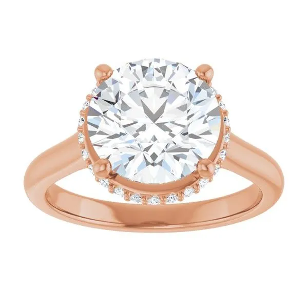 Hidden Halo-Style Engagement Ring Image 3 Michael Szwed Jewelers Longmeadow, MA