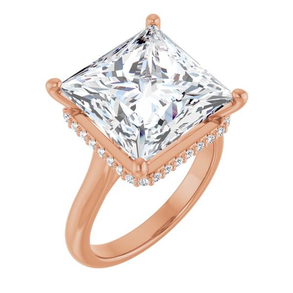 Hidden Halo-Style Engagement Ring