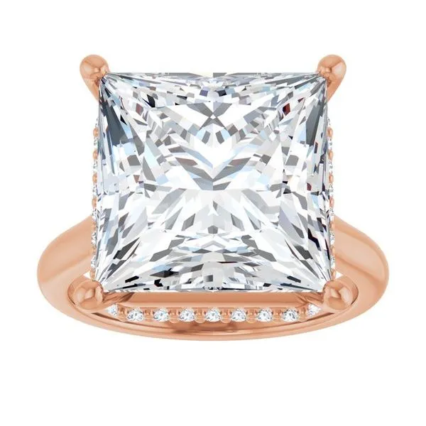 Hidden Halo-Style Engagement Ring Image 3 Raleigh Diamond Fine Jewelry Raleigh, NC