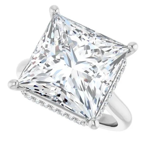 Hidden Halo-Style Engagement Ring Image 5 Don's Jewelry & Design Washington, IA