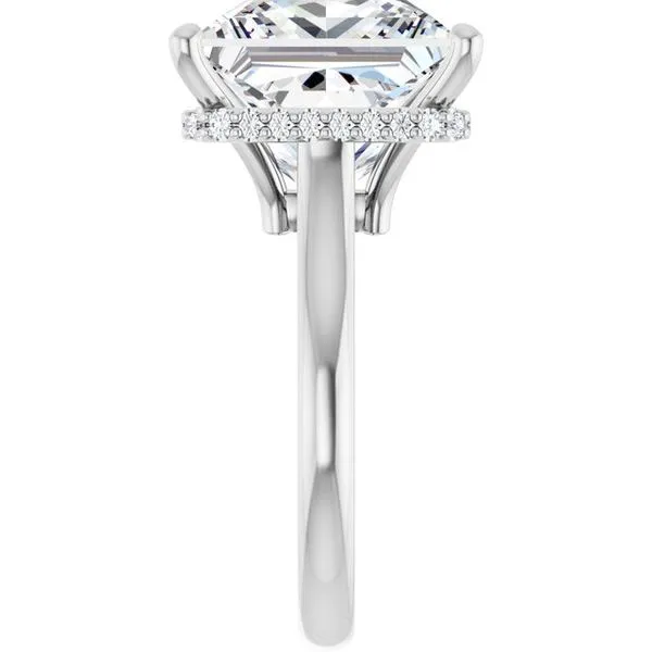 Hidden Halo-Style Engagement Ring Image 4 Ask Design Jewelers Olean, NY