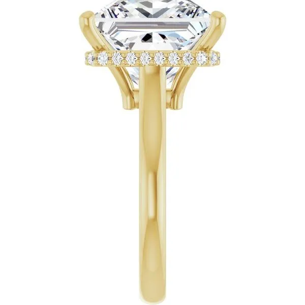 Hidden Halo-Style Engagement Ring Image 4 Don's Jewelry & Design Washington, IA