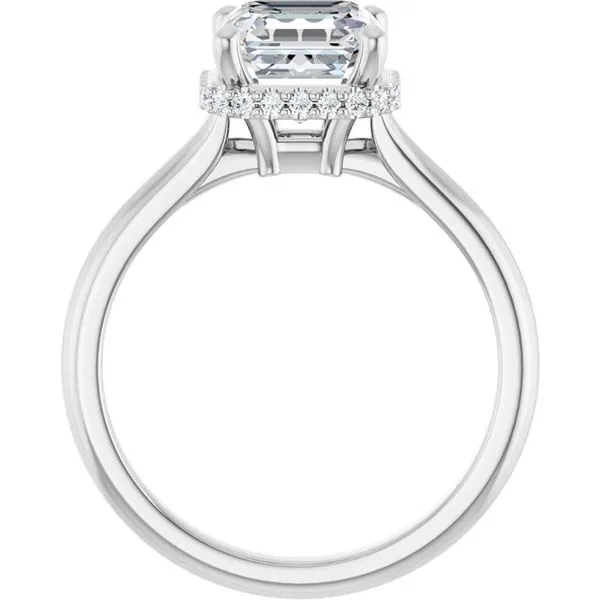 Hidden Halo-Style Engagement Ring Image 2 Don's Jewelry & Design Washington, IA
