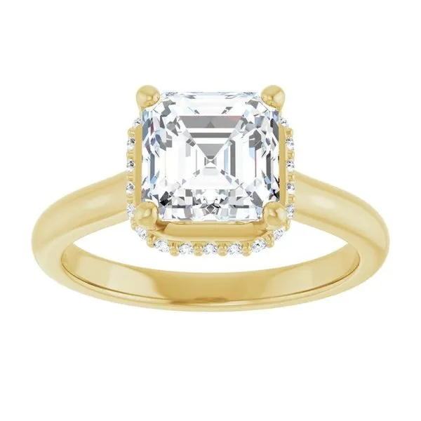 Hidden Halo-Style Engagement Ring Image 3 Austin's Fine Diamonds & Jewelry Lyndhurst, NJ