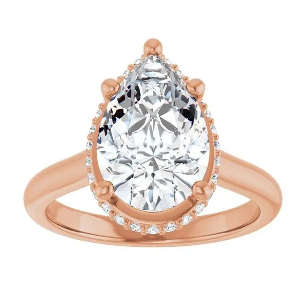 Hidden Halo-Style Engagement Ring Image 3 Austin's Fine Diamonds & Jewelry Lyndhurst, NJ