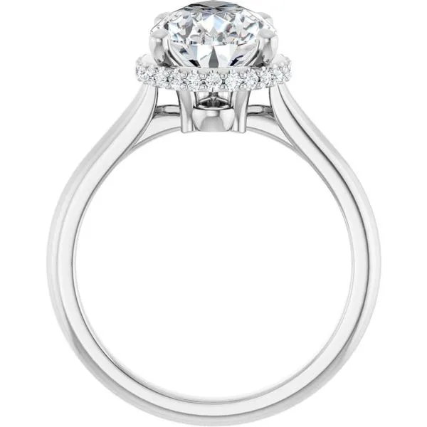 Hidden Halo-Style Engagement Ring Image 2 J. West Jewelers Round Rock, TX