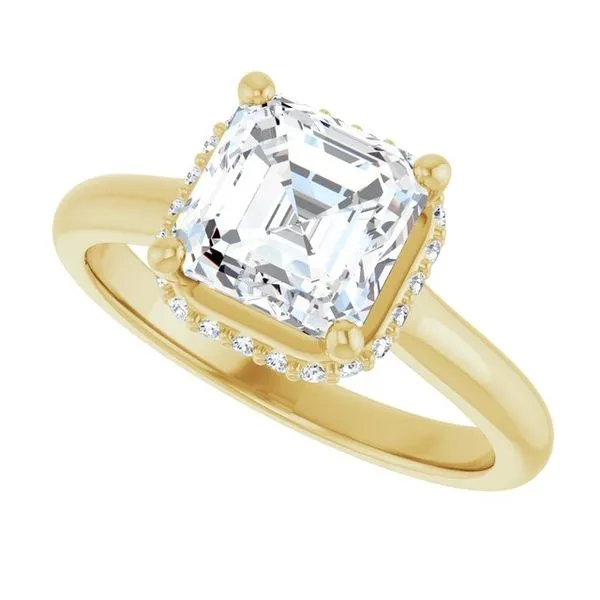 Hidden Halo-Style Engagement Ring Image 5 Don's Jewelry & Design Washington, IA