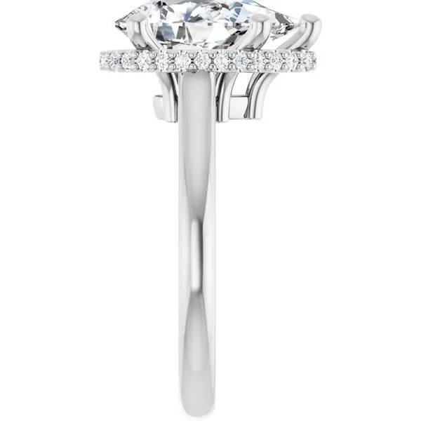 Hidden Halo-Style Engagement Ring Image 4 Vulcan's Forge LLC KANSAS CITY, MO