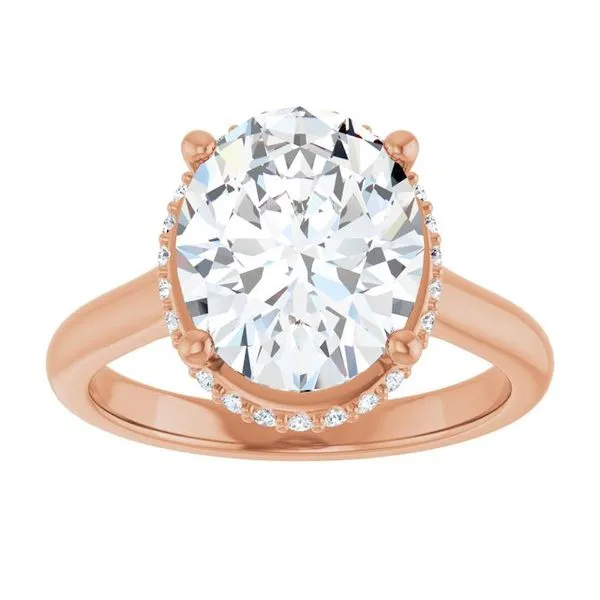 Hidden Halo-Style Engagement Ring Image 3 Paul James Jewelers Angels Camp, CA