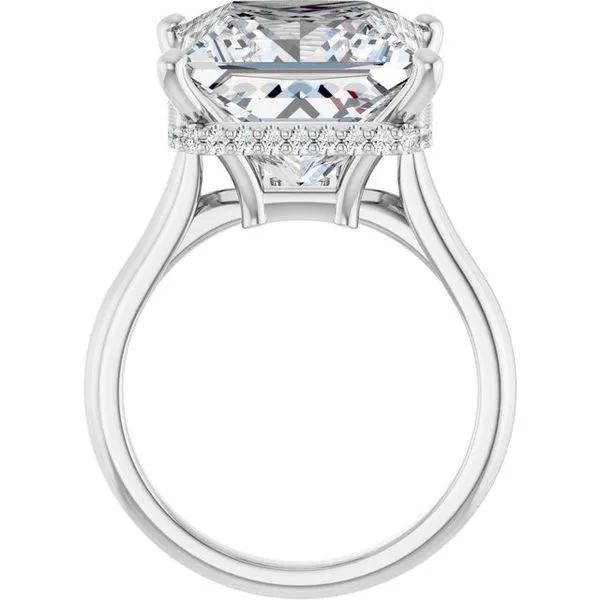 Hidden Halo-Style Engagement Ring Image 2 Futer Bros Jewelers York, PA