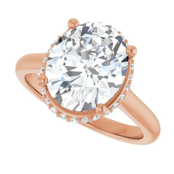 Hidden Halo-Style Engagement Ring Image 5 Don's Jewelry & Design Washington, IA