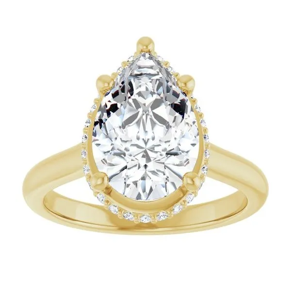 Hidden Halo-Style Engagement Ring Image 3 Vulcan's Forge LLC KANSAS CITY, MO