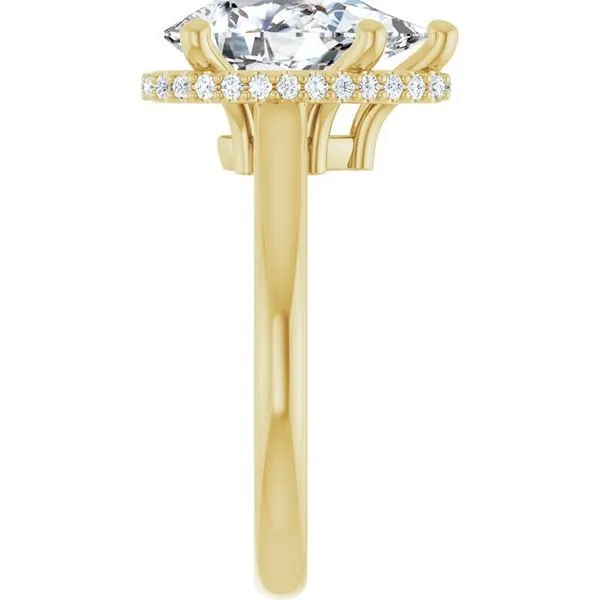 Hidden Halo-Style Engagement Ring Image 4 J. West Jewelers Round Rock, TX