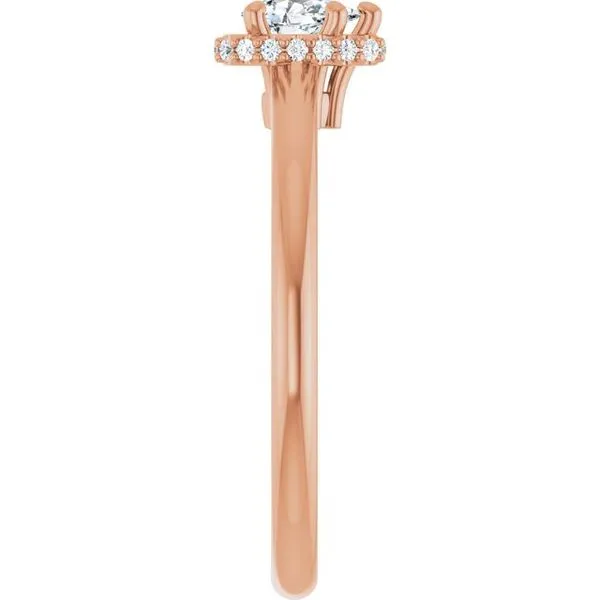 Hidden Halo-Style Engagement Ring Image 4 House of Silva Wooster, OH