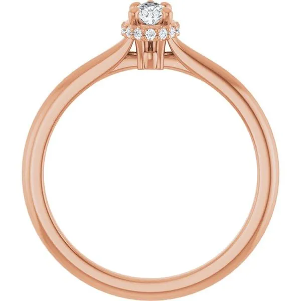 Hidden Halo-Style Engagement Ring Image 2 Don's Jewelry & Design Washington, IA