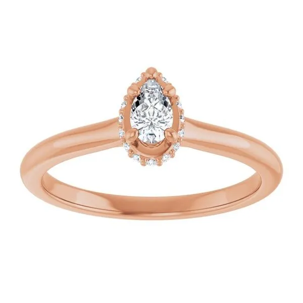 Hidden Halo-Style Engagement Ring Image 3 Don's Jewelry & Design Washington, IA