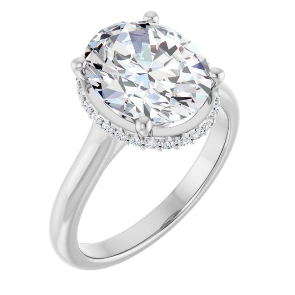 Hidden Halo-Style Engagement Ring
