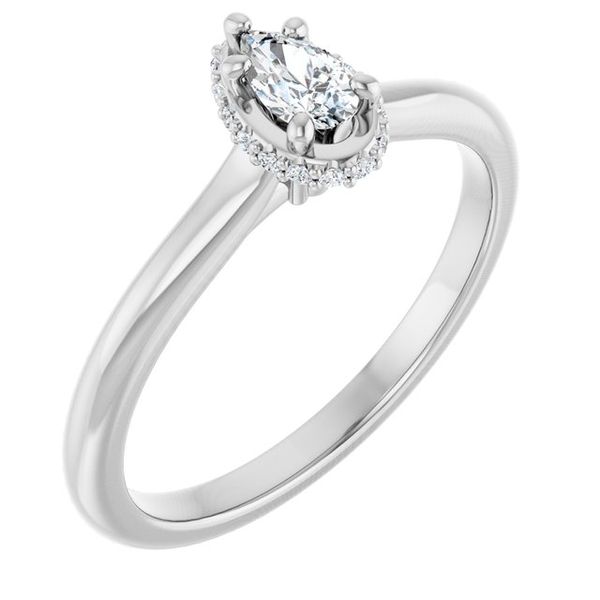 Hidden Halo-Style Engagement Ring