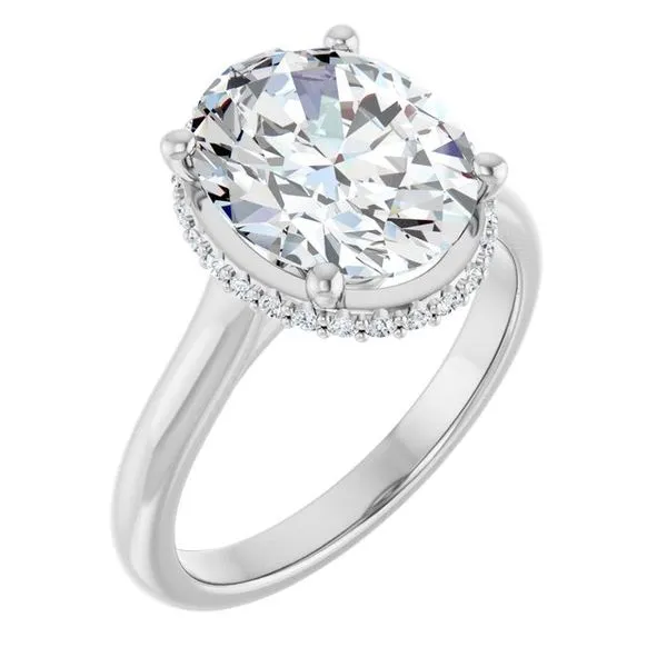 Hidden Halo-Style Engagement Ring Don's Jewelry & Design Washington, IA