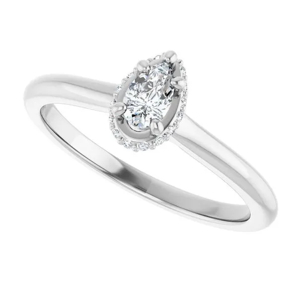 Hidden Halo-Style Engagement Ring Image 5 Futer Bros Jewelers York, PA
