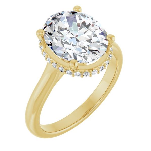Hidden Halo-Style Engagement Ring