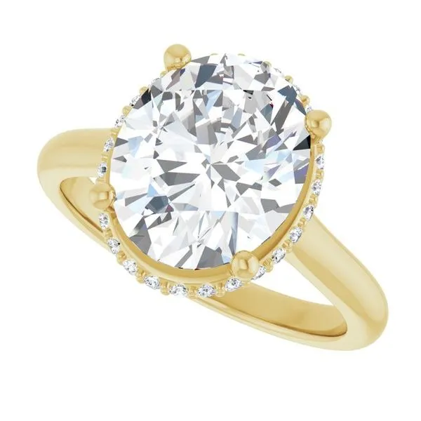 Hidden Halo-Style Engagement Ring Image 5 J. West Jewelers Round Rock, TX