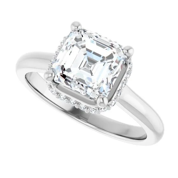 Hidden Halo-Style Engagement Ring Image 5 Futer Bros Jewelers York, PA