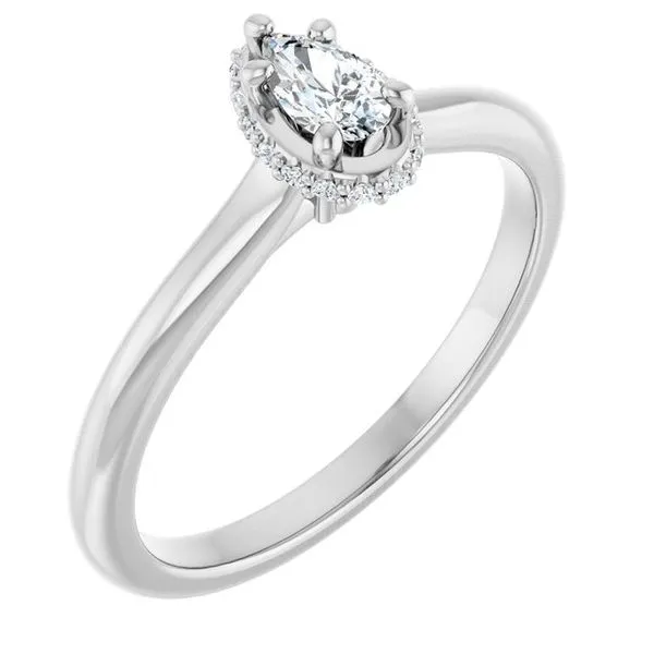 Hidden Halo-Style Engagement Ring