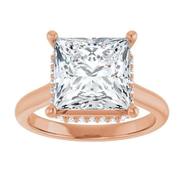 Hidden Halo-Style Engagement Ring Image 3 Clater Jewelers Louisville, KY