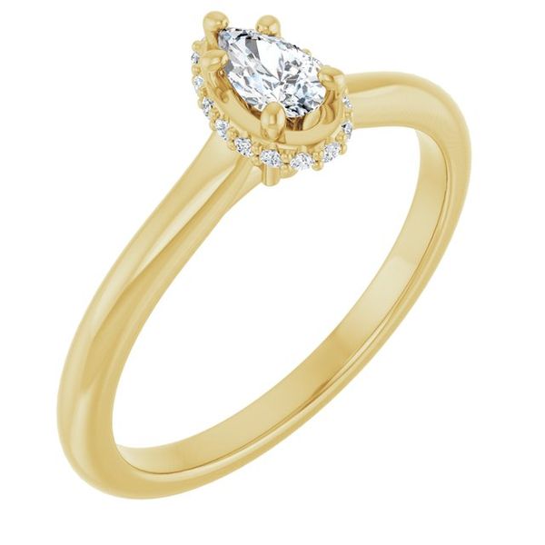 Hidden Halo-Style Engagement Ring