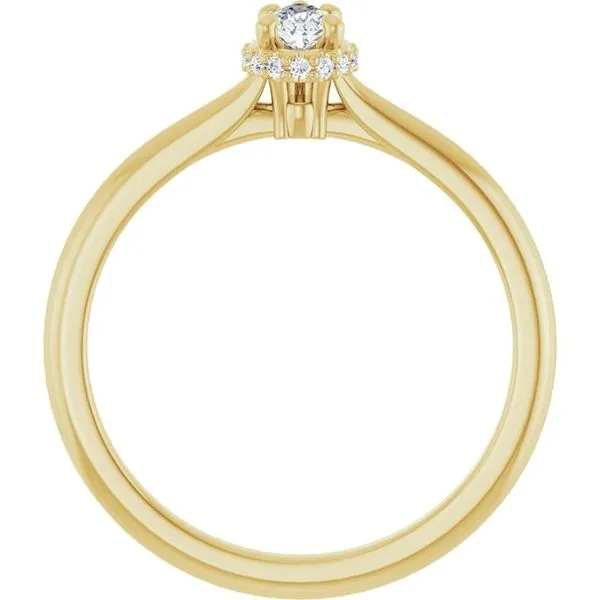 Hidden Halo-Style Engagement Ring Image 2 Vulcan's Forge LLC KANSAS CITY, MO