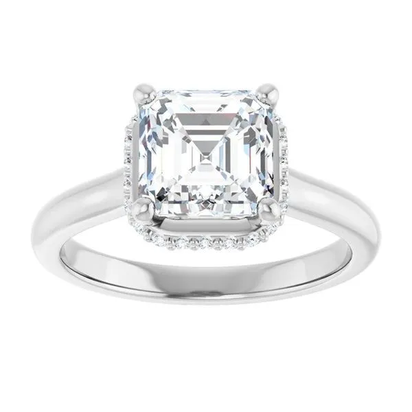 Hidden Halo-Style Engagement Ring Image 3 JF Jones Jewelers Rochester, NY