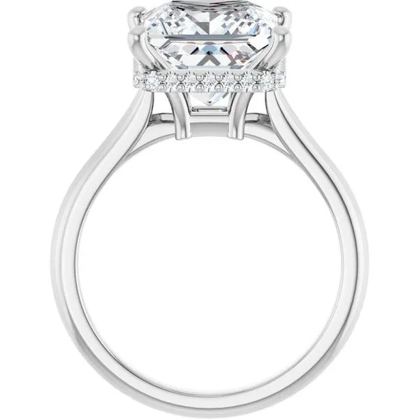 Hidden Halo-Style Engagement Ring Image 2 Don's Jewelry & Design Washington, IA