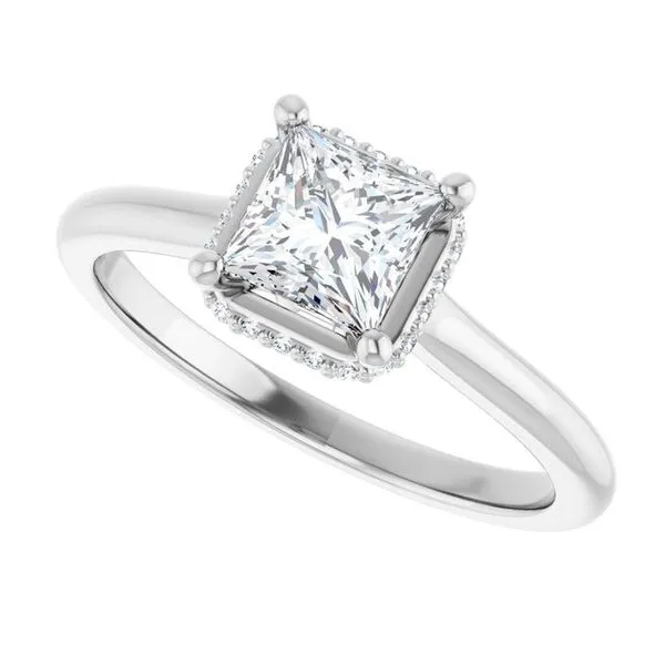 Hidden Halo-Style Engagement Ring Image 5 Don's Jewelry & Design Washington, IA