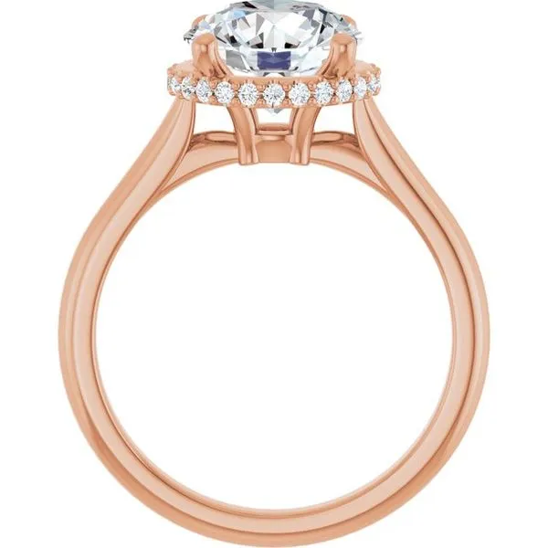 Hidden Halo-Style Engagement Ring Image 2 Hudson Valley Goldsmith New Paltz, NY