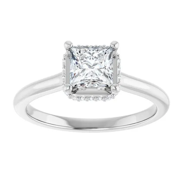 Hidden Halo-Style Engagement Ring Image 3 Michael Szwed Jewelers Longmeadow, MA