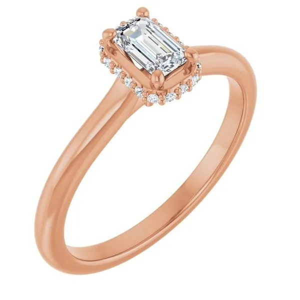 Hidden Halo-Style Engagement Ring