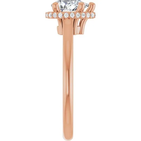 Hidden Halo-Style Engagement Ring Image 4 Hudson Valley Goldsmith New Paltz, NY