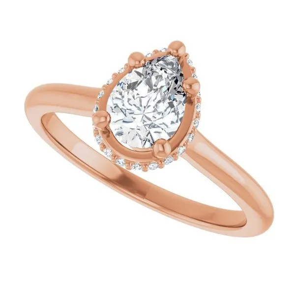 Hidden Halo-Style Engagement Ring Image 5 House of Silva Wooster, OH