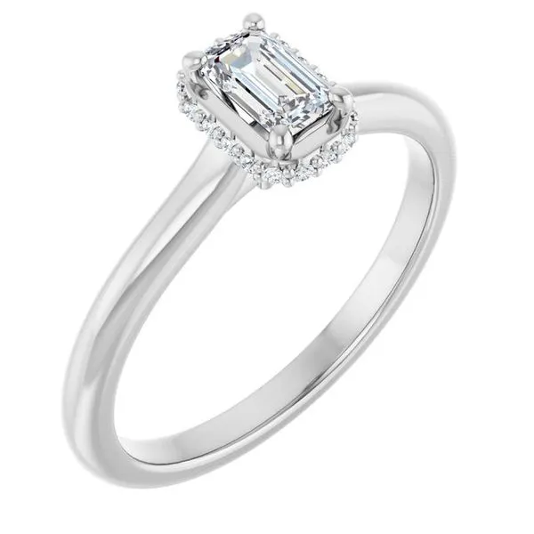 Hidden Halo-Style Engagement Ring Mark Jewellers La Crosse, WI