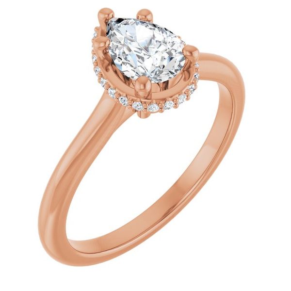 Hidden Halo-Style Engagement Ring