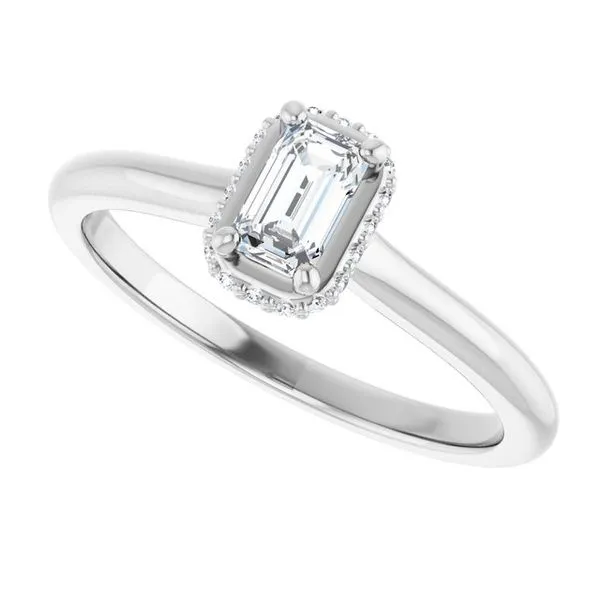 Hidden Halo-Style Engagement Ring Image 5 Morin Jewelers Southbridge, MA