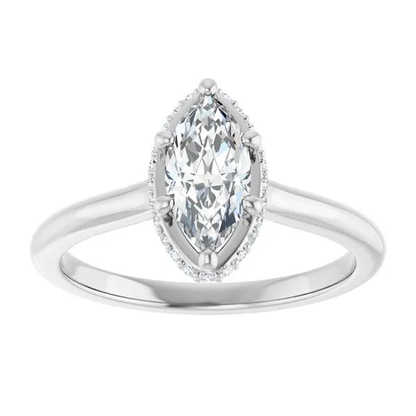 Hidden Halo-Style Engagement Ring Image 3 Don's Jewelry & Design Washington, IA